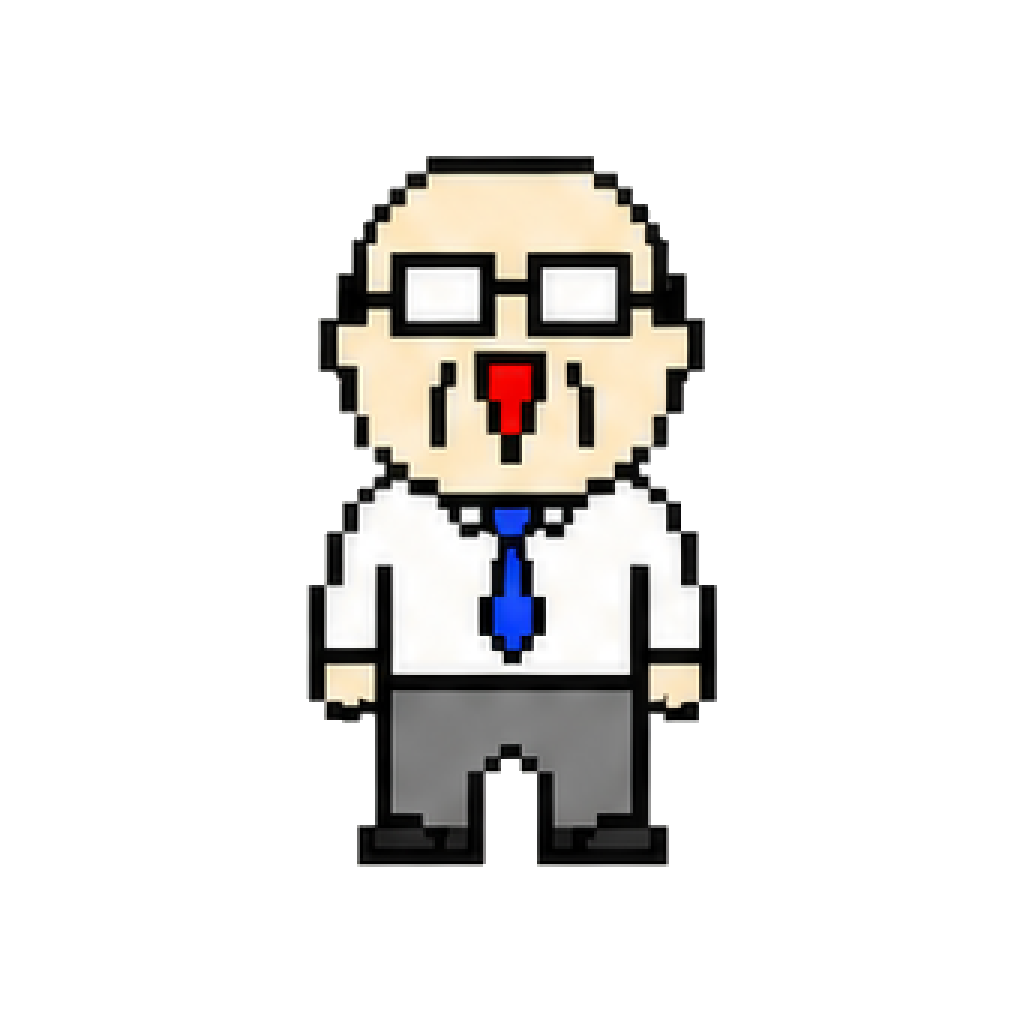 ドット絵のおじさんキャラクター ともひろ